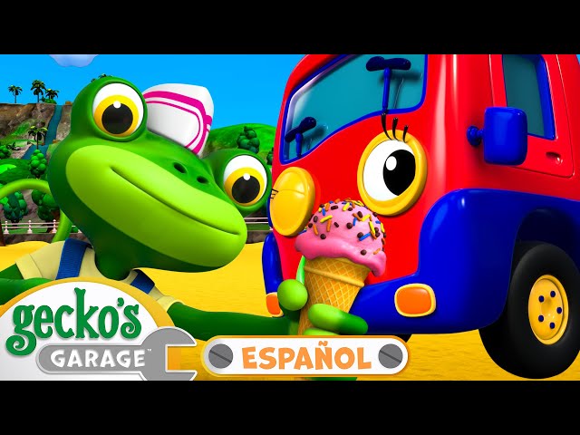 El Helado Llega Como Sea | Garaje de Gecko en Español | Dibujos animados