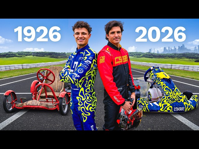F1 Drivers Race Oldest To Newest Karts