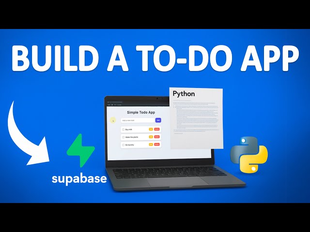 Build a To-Do App with Python, Flask and Supabase | Full CRUD Tutorial Step-by-Step