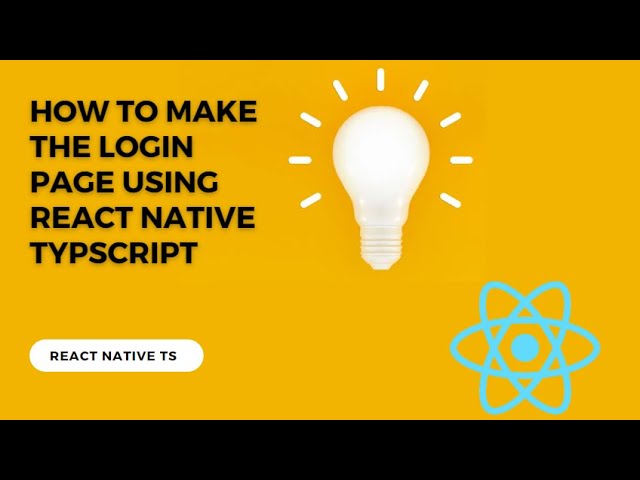 how to a make login page using react native with typescript #codemadness #reactnative  @codemadness