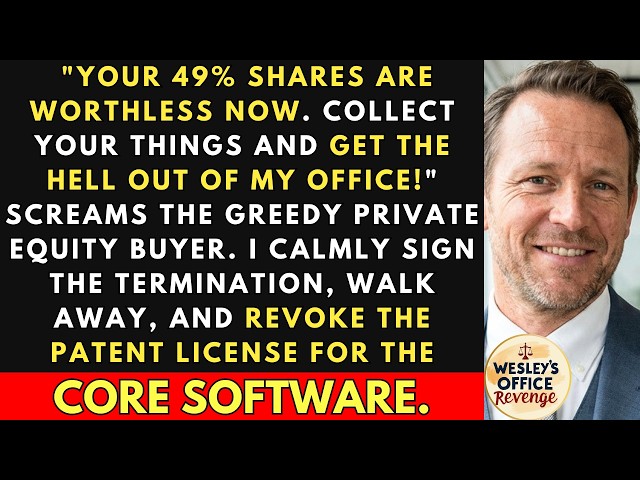 They Purchased My Startup and Sacked Me to Steal My Equity. They Forgot Who Owned the Core Patent.