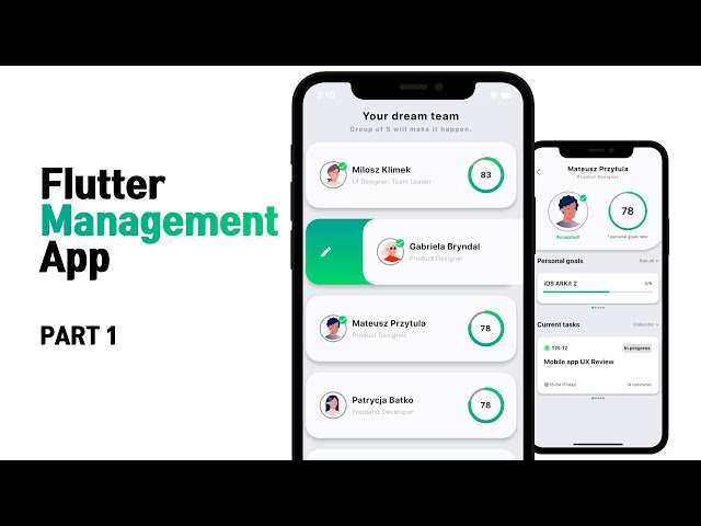 Flutter Management App Part1 (UI) - Speed Code