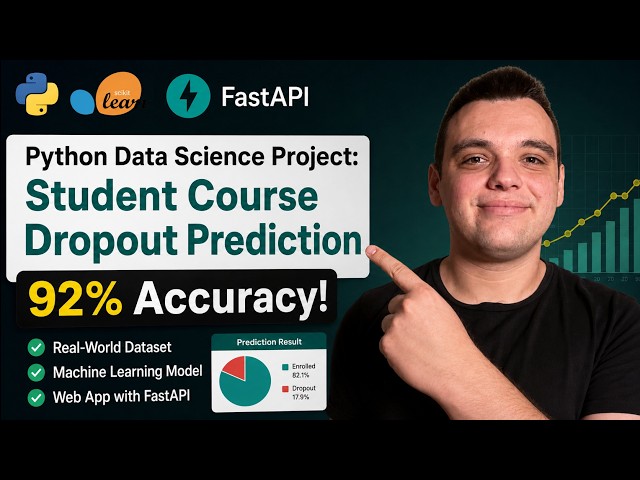 Student Course Dropout Prediction with Machine Learning | Python Data Science Project (92% Accuracy)