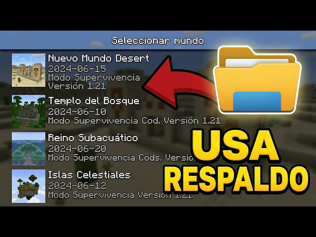 Cómo hacer un BACKUP en Minecraft (Guía Completa)