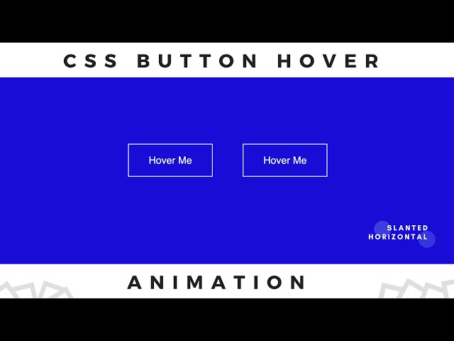 CSS Button Hover Animation | HTML & CSS