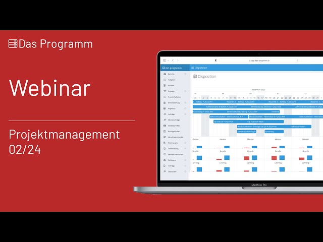 Project Management in the Software - Webinar from 02/08/24