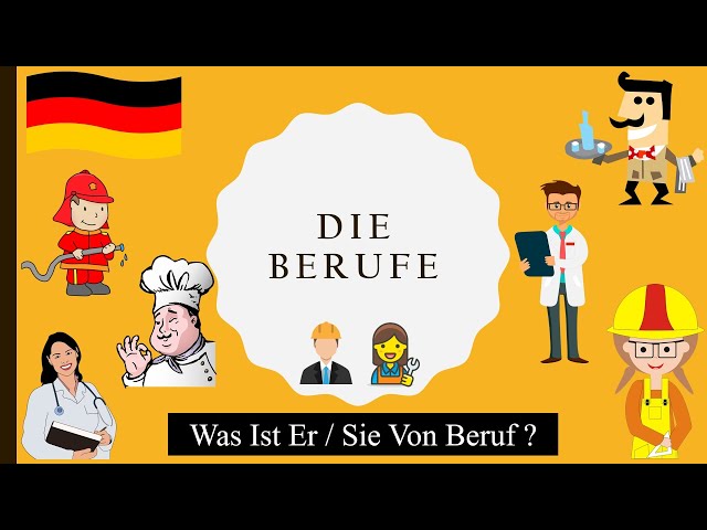 Was Ist Er / Sie Von Beruf ? | German Vocabulary A1-A2 | deutsche Vokabeln | Jobs