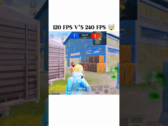 120FPS V'S 240 FPS 😱 || #bgmi #tdm #shorts