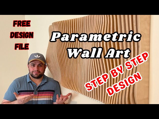 Step by Step Design Tutorial: CNC Parametric Wall Arts + FREE Design File