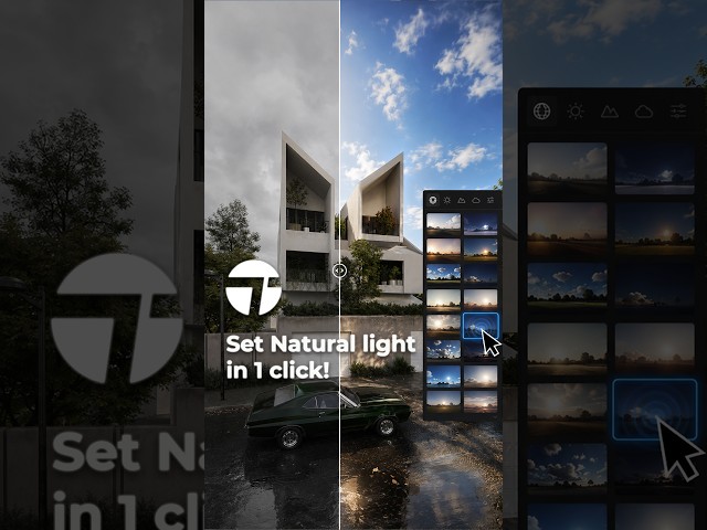 Set natural light in 1 click in Twinmotion!  #twinmotionguru #twinmotionmasterclass
