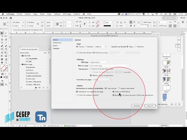 Adobe InDesign: Exporting an Art Book document to PDF