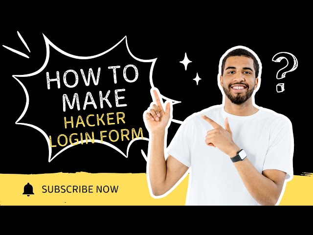 How to make hacker login form using html and css🔥🔥