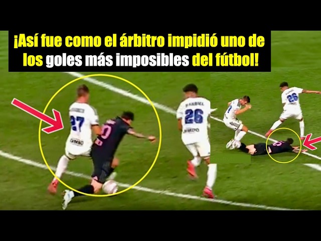 MESSI DEFIED PHYSICS: The impossible play the referee cut short before the goal
