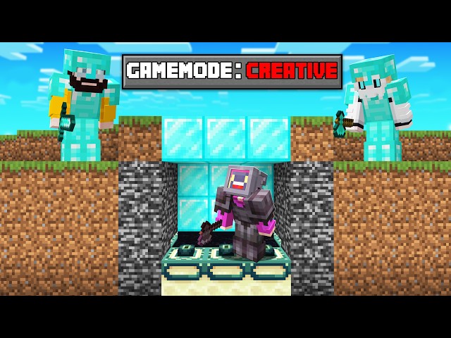 Minecraft Manhunt, BUT You Can Use Creative Mode!
