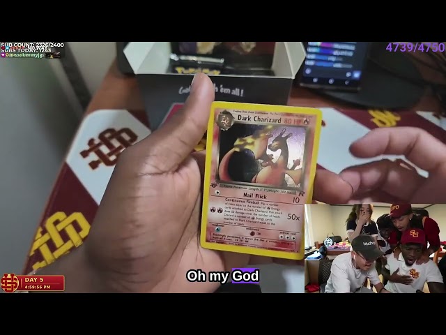Kai & Yugi Pull the Top Hit Dark Charizard With Keem & Valkyrae!
