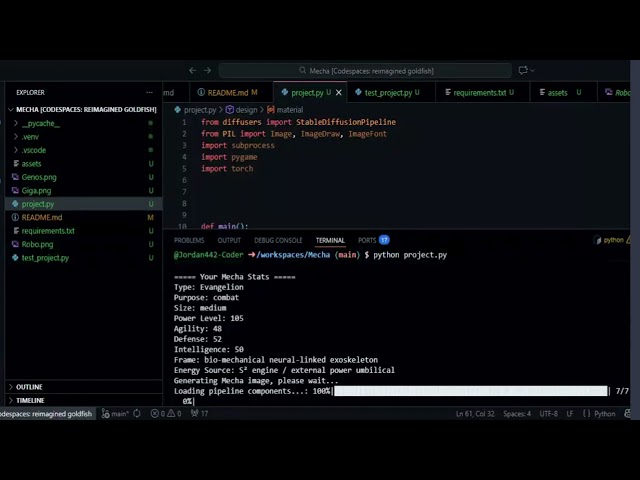 Cs50 python Project (Mecha)