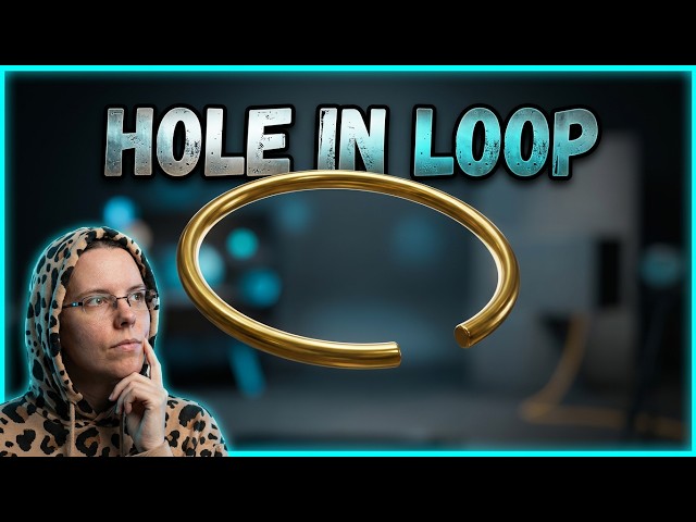 How to make a hole in a loop. Blender Mini Tutorial (#29)(S4) #cgi #3dart #blender3d
