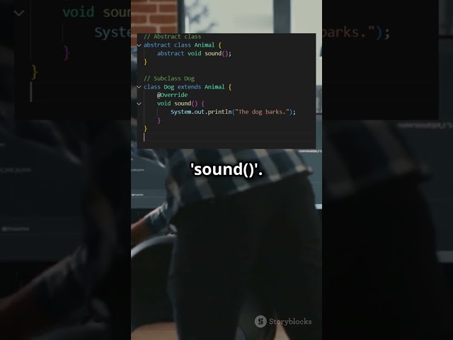 Java Abstract Classes Explained in 60 Seconds! | Java Tips #programming  #javaprogramming