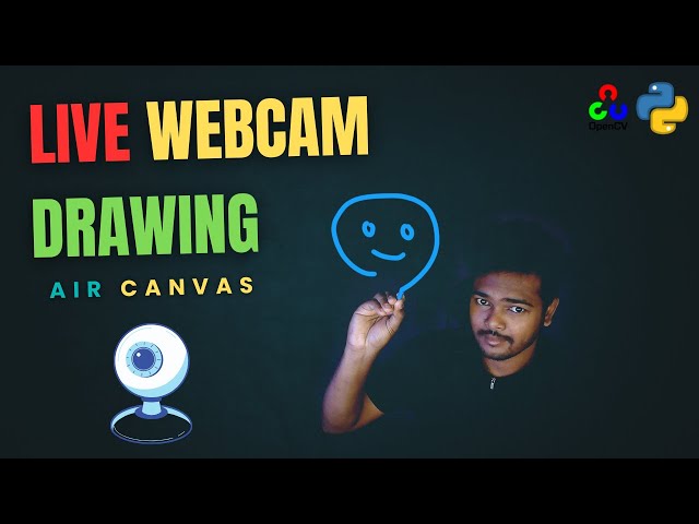 Live Webcam Drawing Using OpenCV & Python! | Virtual Air Canvas Project 🖌️📸