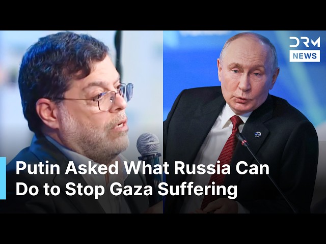 Iranian Journalist Asks Putin What Russia Can Do to End Gaza War, Saving Palestinian Children | AC1N