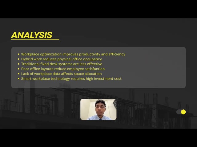 SPACE MANAGEMENT AND WORKPLACE OPTIMIZATION - GROUP 5