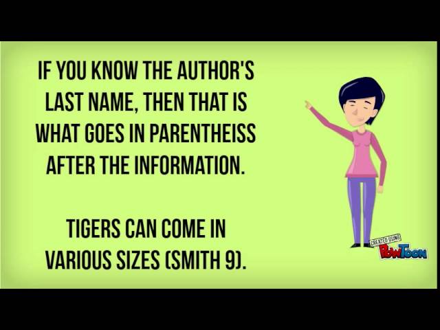 In Text Citations for Beginners (MLA)