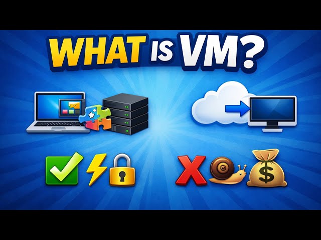 What is VM? Virtual Machine Explained Simply | What, How & Where It’s Used