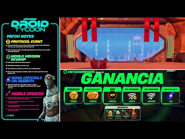 NEW DROID TYCOON UPDATE v1.30 | PROTOCOL DROIDS, 1500 NOVA CRYSTALS TO REBOOT