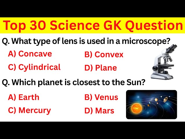 TOP Science GK Question || GK Quiz in English || GK Question and answer || General Knowledge