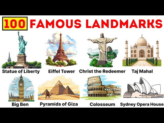 100 Famous Landmarks | Landmarks of the World | Most Famous Landmarks around the world