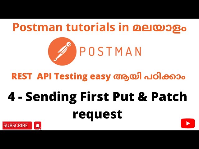 How to send first PUT and PATCH APIs| Become an expert in Postman| Postman API Testing| Malayalam