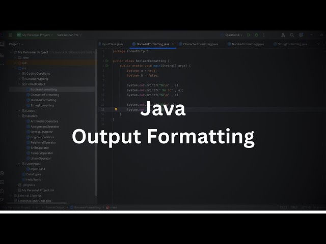 Java | Output Formatting | Java Programming Tutorial