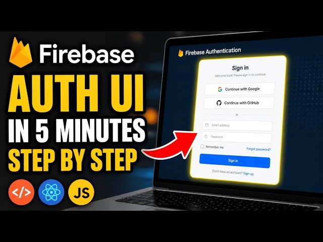 How to activate Firebase Authentication UI with responsive styling - Step By Step