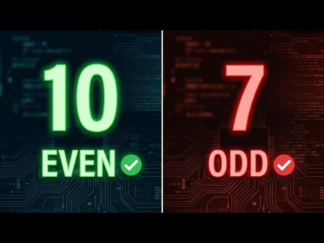 "How to Check Even or Odd Number in Python | Python Project"
