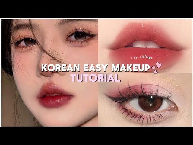 Korean Makeup Tutorial for Eye , Lips and Face | Try this ||