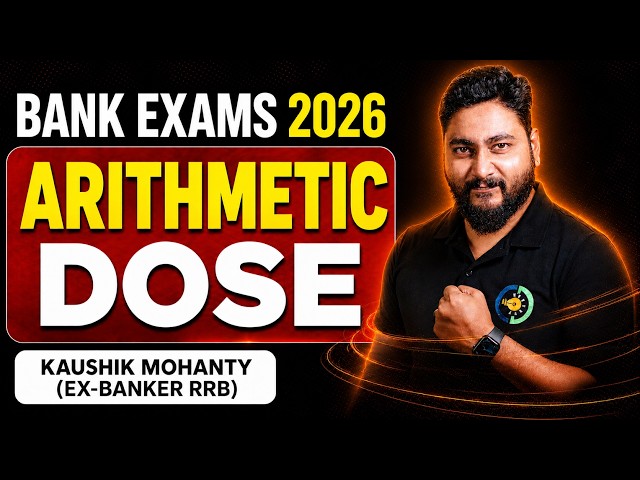 🔥Day-1 of Arithmetic Practice For Bank Exams 2026 By Kaushik Mohanty || Career Definer