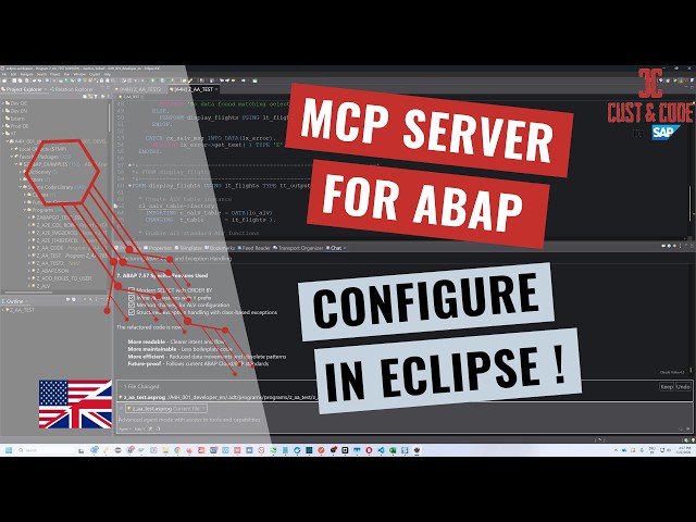 ABAP MCP Server Setup in Eclipse & Practical Demo [english]