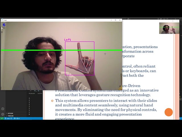 Gesture-Controlled Presentation System Using OpenCV | HandSync Presenter (Final Year B.Tech Project)