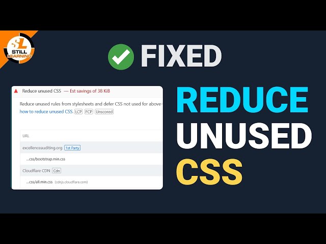 How to Remove Unused CSS and Improve Google PageSpeed Insights Score
