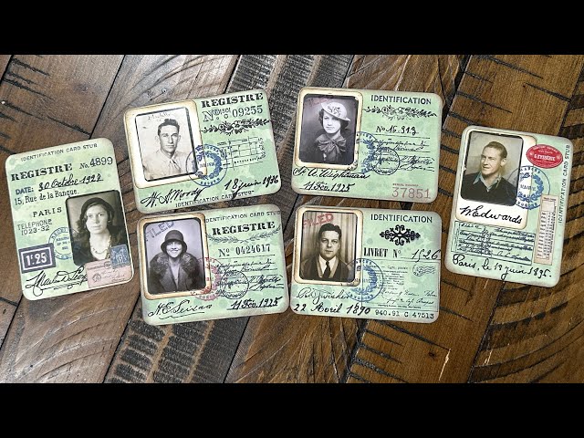 Craft With Me - Let’s Make Vintage ID Cards