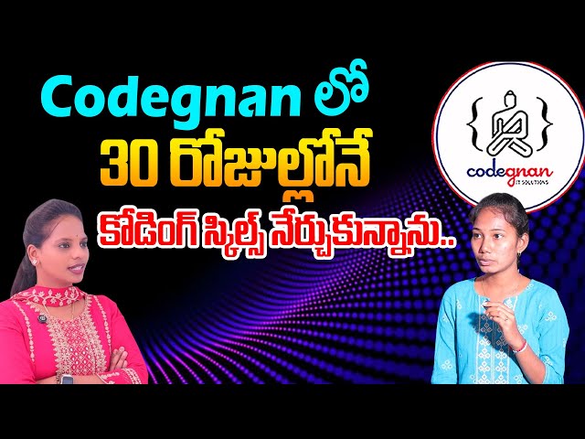 Python Full Stack for Beginners?  | Codegnan Student Experience | SumanTV Shirisha