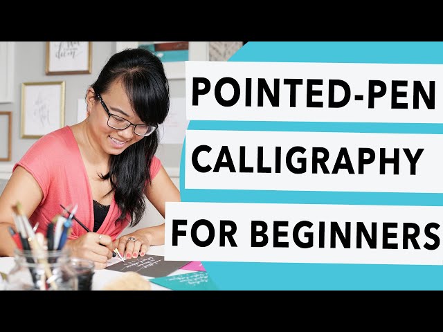 Pointed-Pen Calligraphy for Beginners (with free worksheet!)