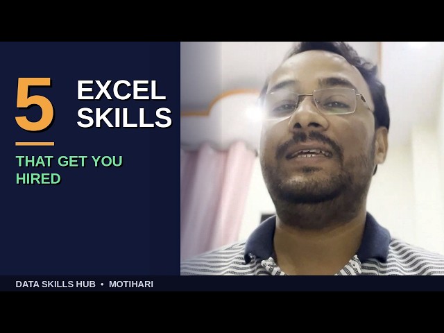 5 Excel Skills That Actually Get You Hired (Live Demo)
