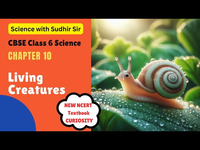 Science Chapter 10 - Living Creatures | CBSE Class 6 Science NCERT Textbook CURIOSITY |  Sudhir Sir