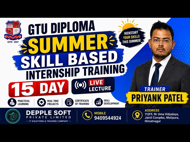 Day 1 - Python Core Programing and Installing for GTU Diploma Summer Skill Based Internship Training
