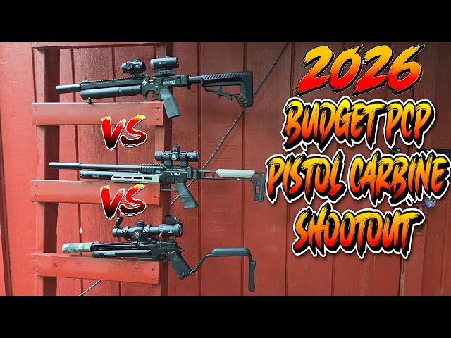 2026 Budget PCP Pistol Carbine Airgun Shootout! Air Venturi Alpha vs AV MicroStrike vs Pinty Buster