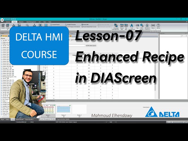 07- DELTA HMI DIAScreen Enhanced Recipe 4