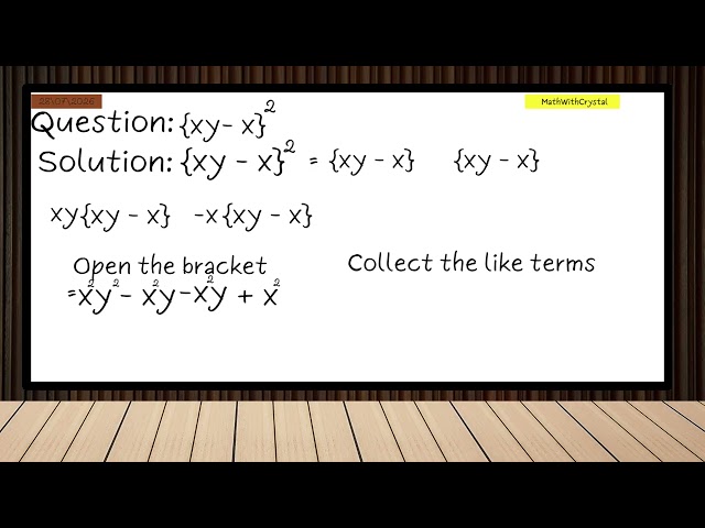 Day 3 Math Quiz Answer | Expand and Simplify (xy−x)2 Step by Step