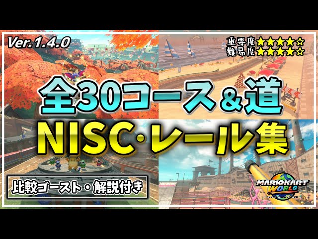 [30 Courses + Roads] NISC Rail Processing Collection [Mario Kart World]