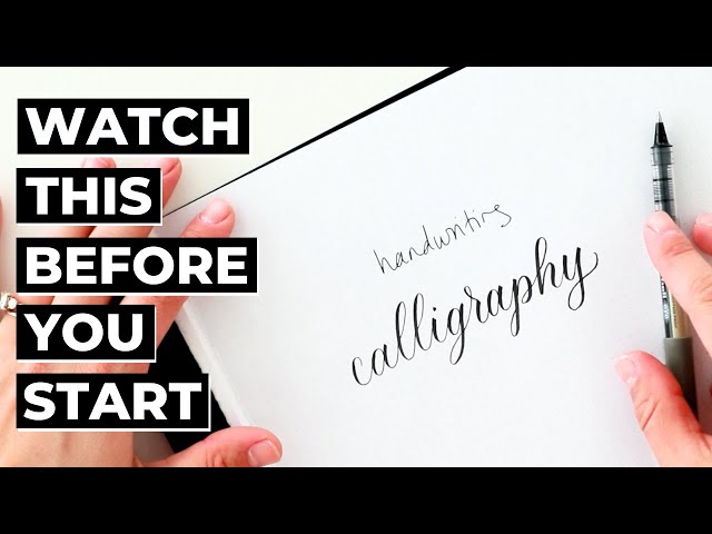 Calligraphy for Absolute Beginners: The Only Video You Need!